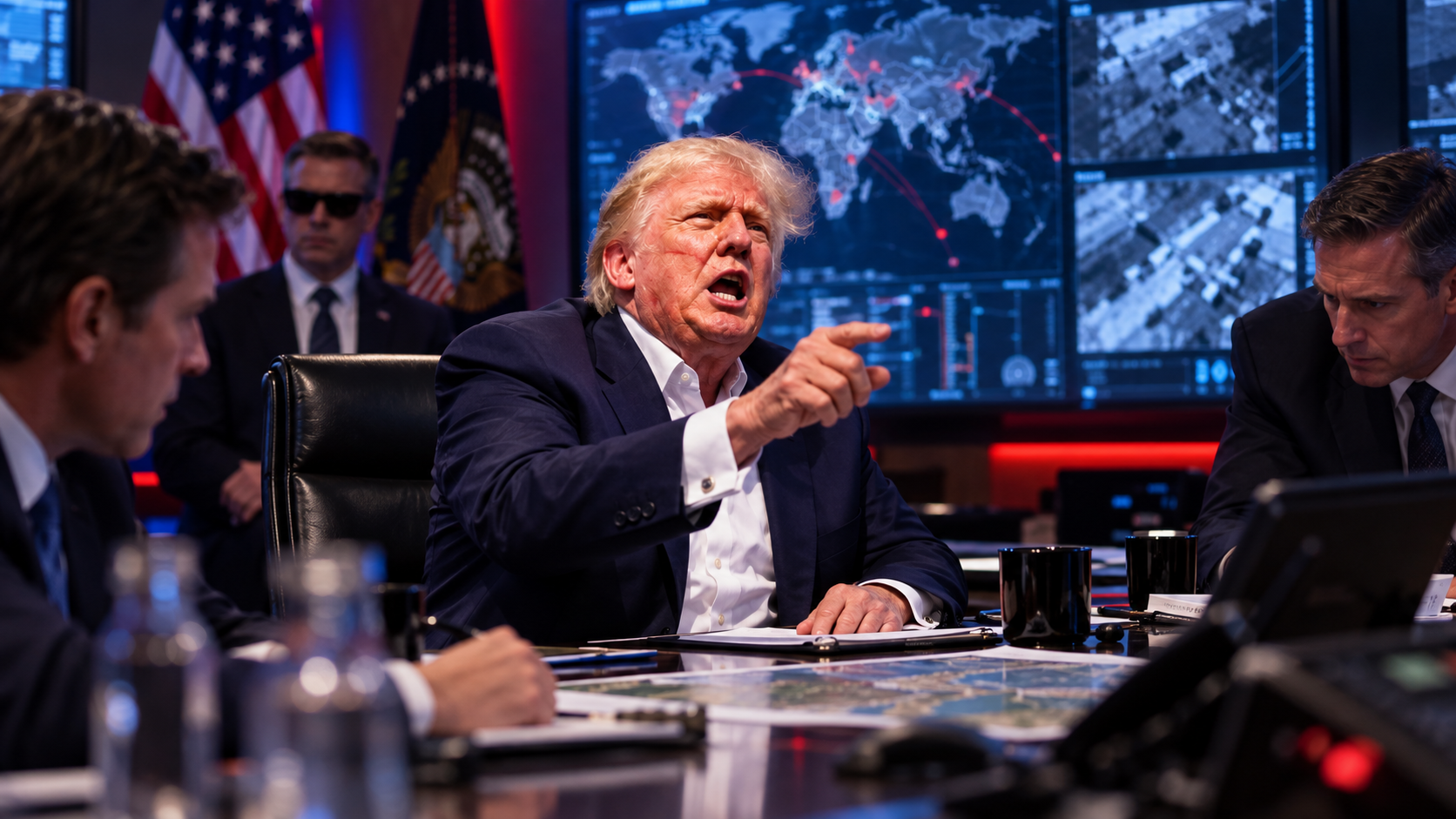 War room scene